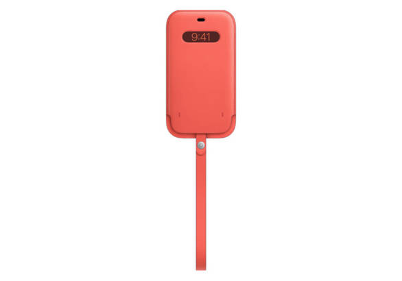 Oryginalny Futerał Skórzany APPLE IPHONE 12 PRO MAX Pink Citrus